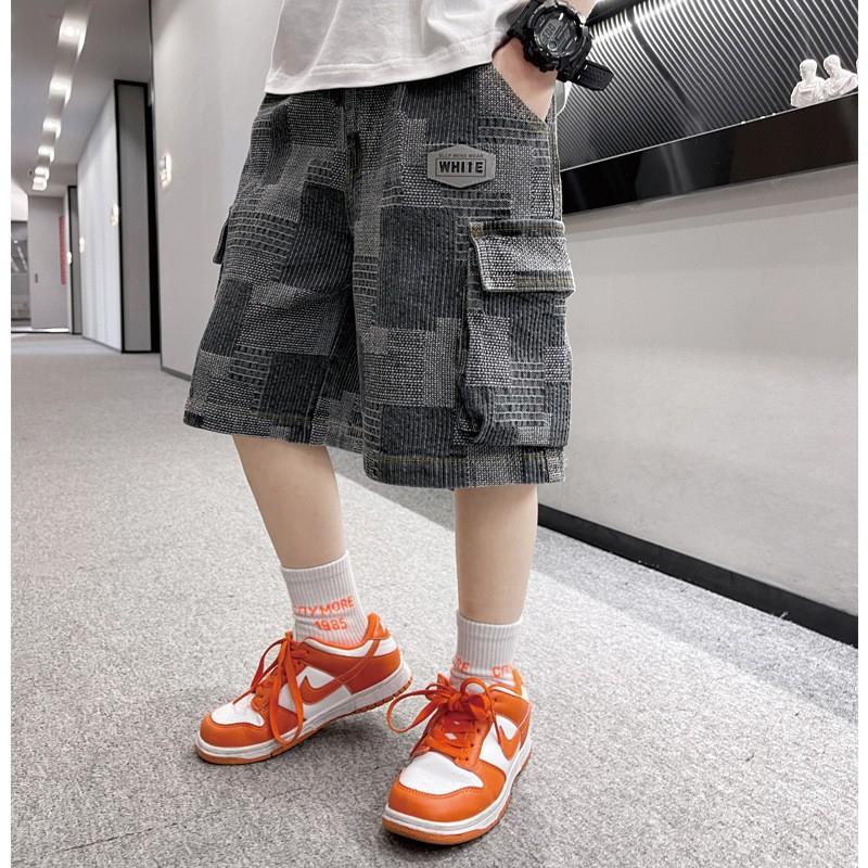 QK3 Size130-170 (25-45kg) Quần short Jean bé trai (Quần đùi cho bé cực mát) Thời trang trẻ Em hàng quảng châu