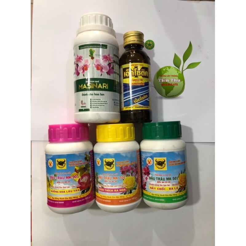 COMBO-5 LỌ PHÂN BÓN,DỊCH TRÙN, CHẾ PHẨM SIÊU KÍCH RỄ CHO LAN ,CÂY CẢNH