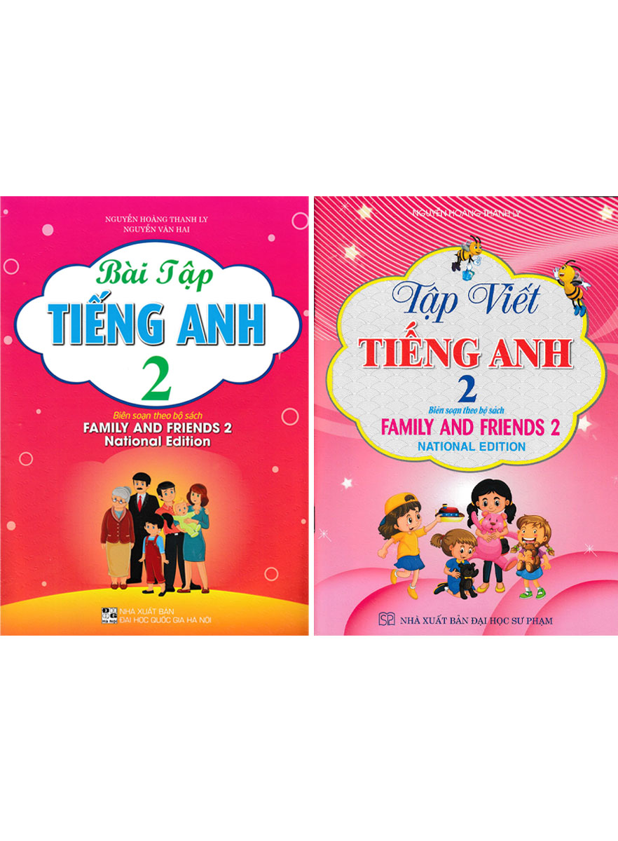 Combo Bài Tập Tiếng Anh + Tập Viết Tiếng Anh Lớp 2 (Bộ Sách Family And Friends 2 National Edition) (Bộ 2 Cuốn) - HA