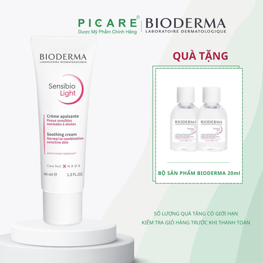 Kem Dưỡng Da BIODERMA SENSIBIO Light 40ml - 028694