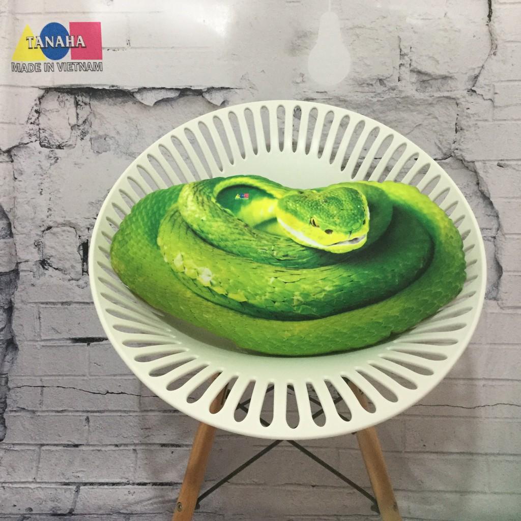 Gấu Bông 3D Loại 1 , Rắn lục 50cm