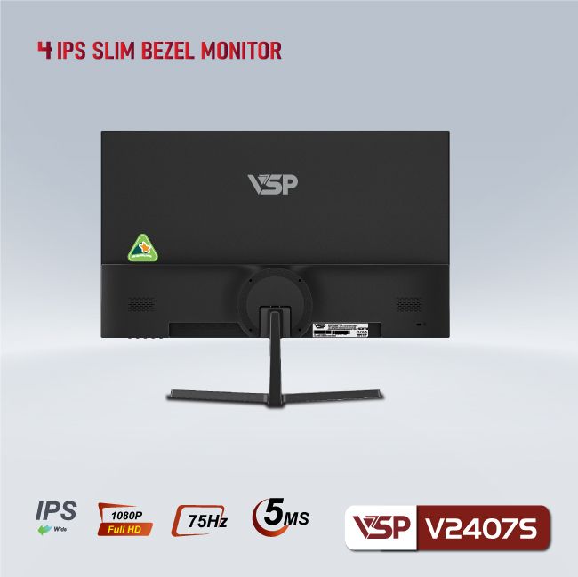 MÀN HÌNH PHẲNG LED VSP TRÀN VIỀN V2407S 24inch IPS (HDMI, VGA) - JL - HÀNG CHÍNH HÃNG