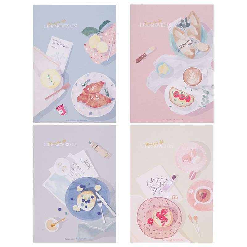 Sổ tay ghi chép cute khâu gáy 40 trang kẻ ngang hình tách trà pastel A5 Deli - 70gsm - Phù hợp làm sổ kế hoach planner, viết nhật kí, sử dụng như tập vở học sinh - 1 quyển - FA540-N05