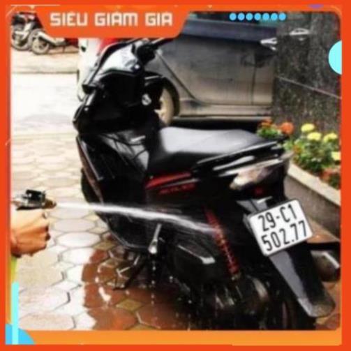 Bộ vòi xịt tăng áp 3 lần rửa xe tưới cây điều chỉnh mức nước tiết kiệm nước đa năng 206400