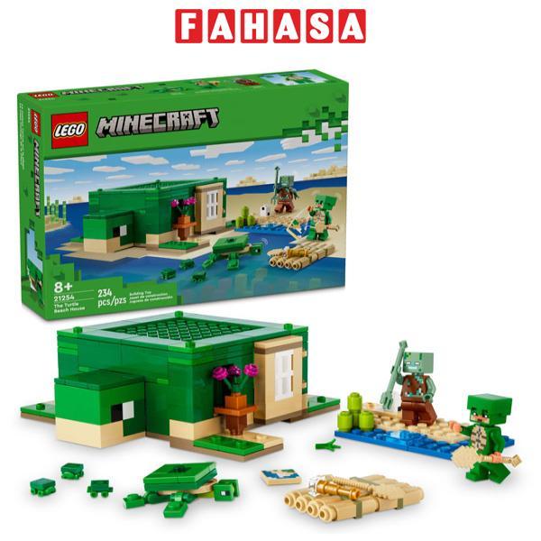 Đồ Chơi Lắp Ráp Ngôi Nhà Rùa Biển - The Turtle Beach House - Lego Minecraft 21254 (234 Mảnh Ghép)