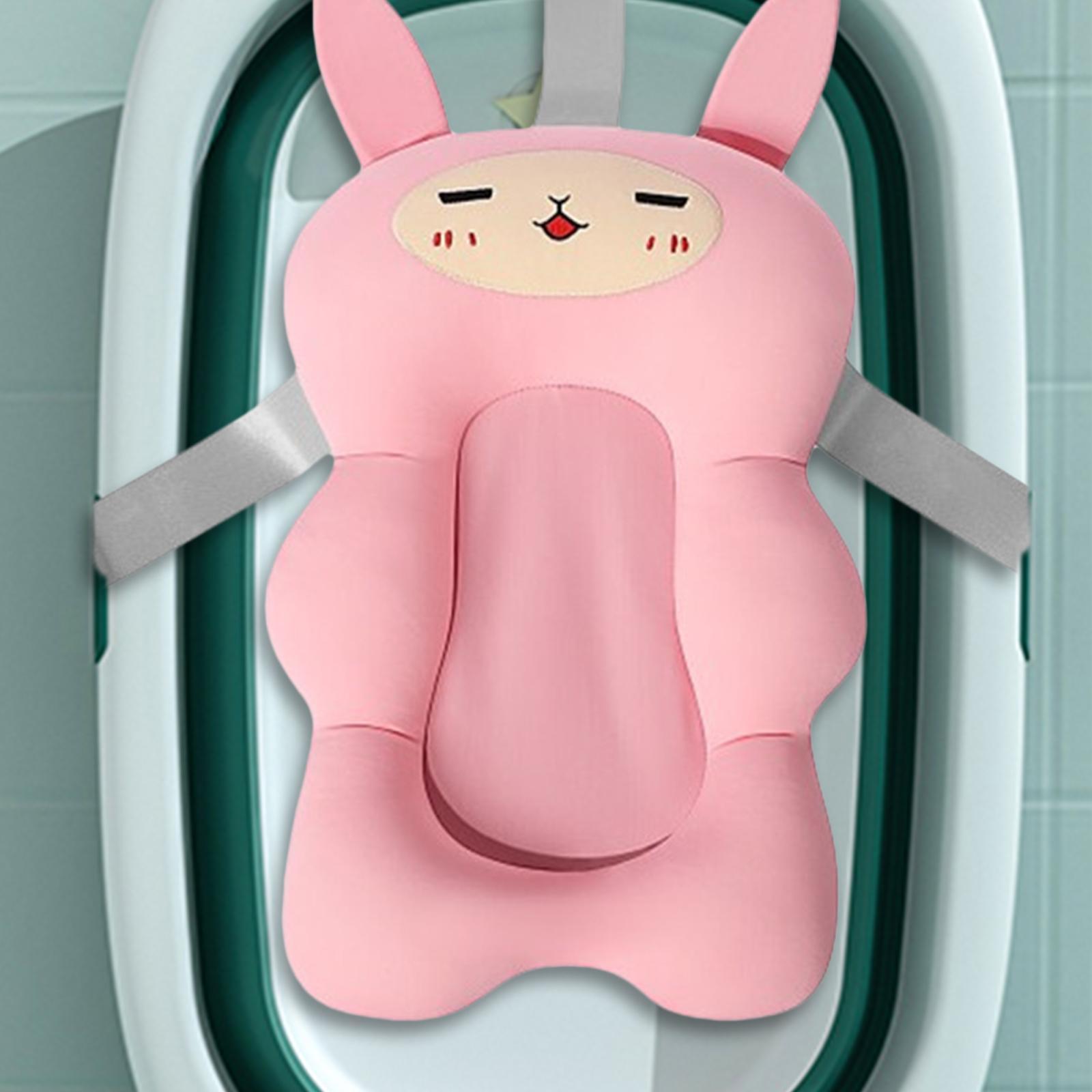 Gazechimp Soft Baby Bath Seat Support Mat Portable for Newborn Infant 0-6 Months