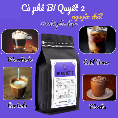 Cà Phê Rang Xay Nguyên Chất - 90S Coffee Vietnam | Bí Quyết 02 | Công Thức Phối: Robusta + Culi + Arabica | 100% Cà Phê Sạch | Đậm Đắng - Chua Thanh - Hậu Ngọt