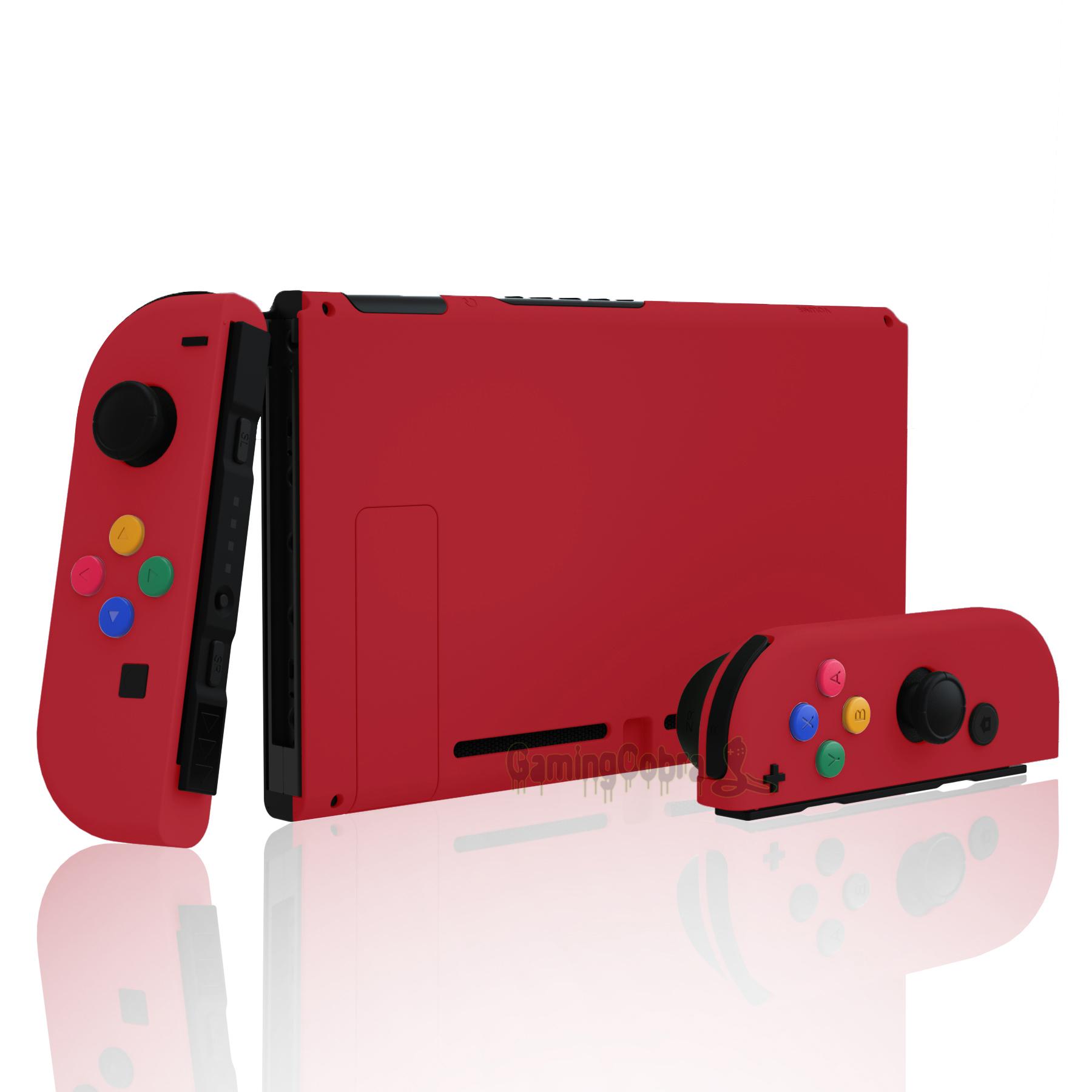 Vỏ sau thay thế extremeRate Soft Touch DIY Tay cầm cầm tay Joycon Chân đế với đầy đủ các nút cho bảng điều khiển NS Switch Màu sắc: Xanh lá thông