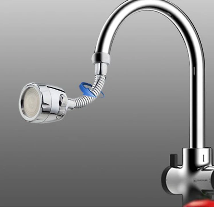 Đầu gắn vòi nước rửa chén KG16, xoay 360 tăng áp tiết kiệm nước phù hợp được tất cả các vòi, chất liệu inox304 - Hàng chính hãng