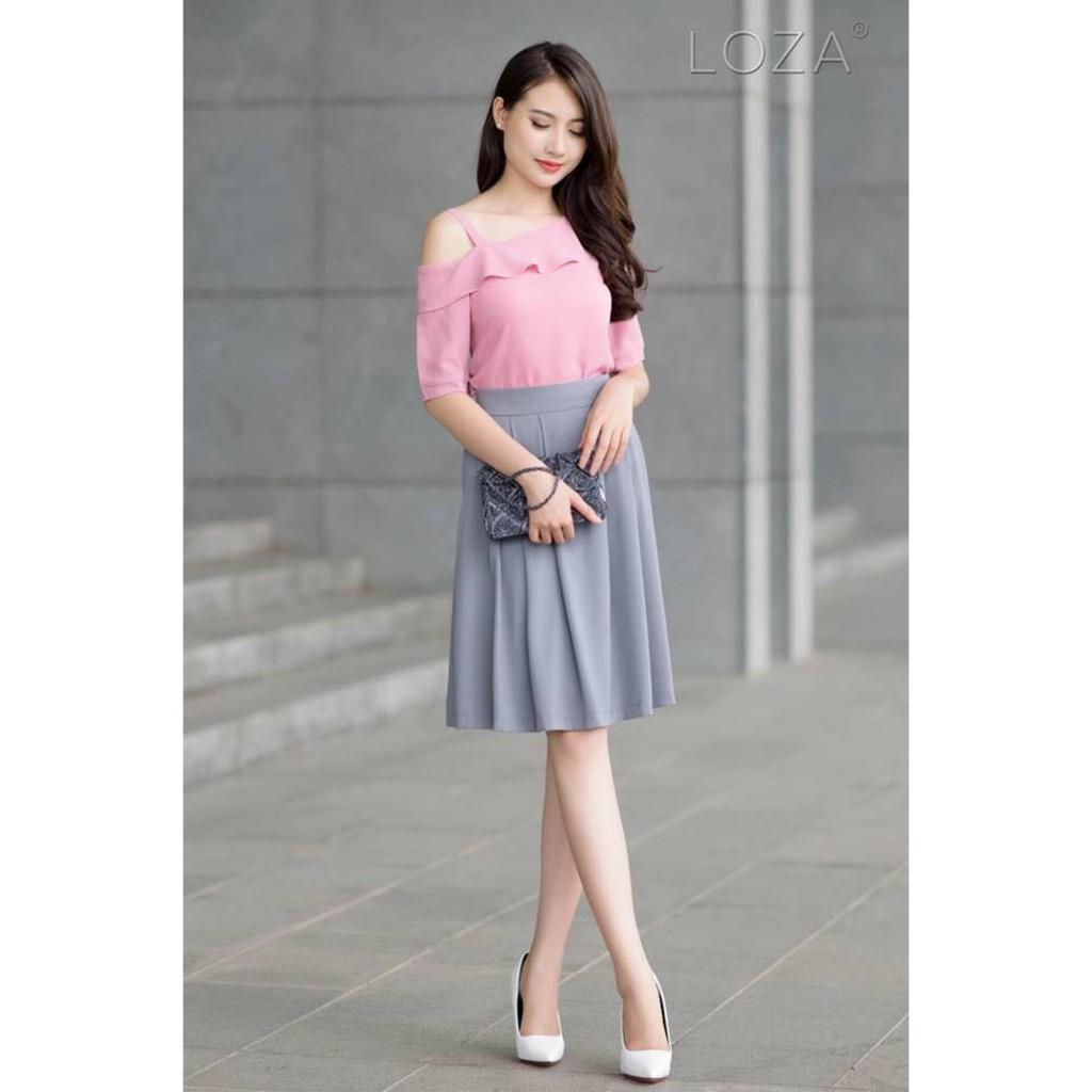 Áo thời trang trẻ tay rớt bèo cổ mới TRẮNG