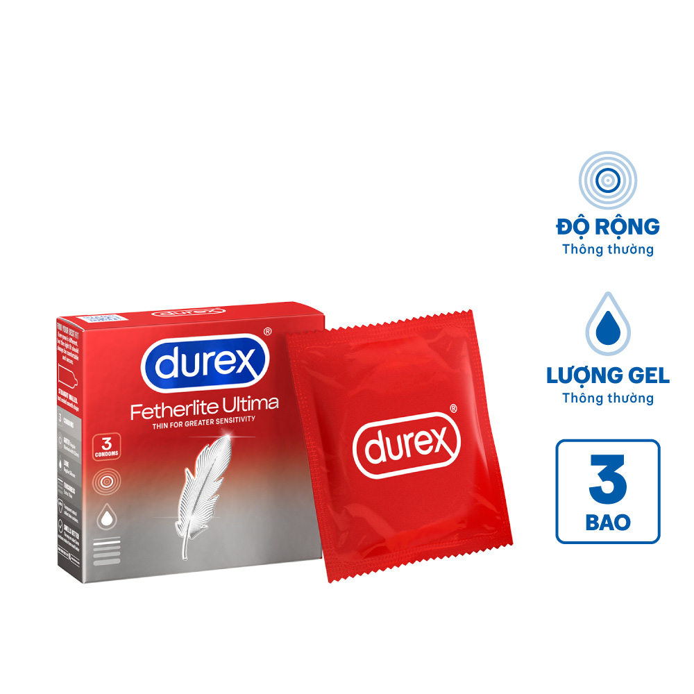 Bao Cao Su Durex Fetherlite Ultima (Hộp 3 Cái)