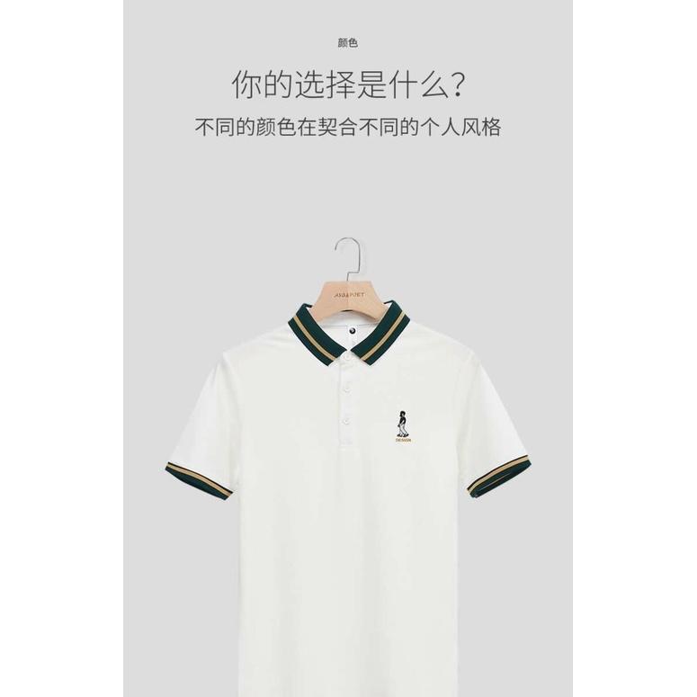 Áo thun nam nữ cổ bẻ polo logo thêu cao cấp vải cotton siêu co dãn Phuongnamshop20 06y