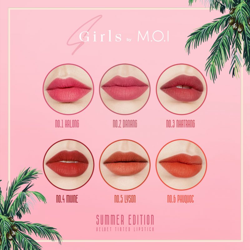 Son Môi M.O.I Nhung Lì Sgirl SUMMER EDITION Hồ Ngọc Hà