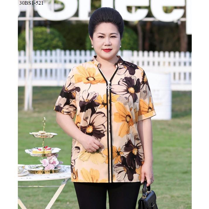 Áo hoa bigsize cho người lớn tuổi (Weighty Look) - BS1-521