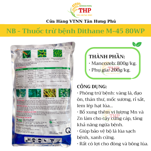 Thuốc Trừ bệnh Dithane M45 80WP | Gói 1kg