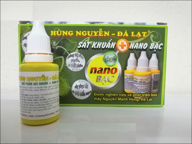 2 LỌ DUNG DỊCH SÁT KHUẨN NANO BẠC HÙNG NGUYỄN LỌ 20ML