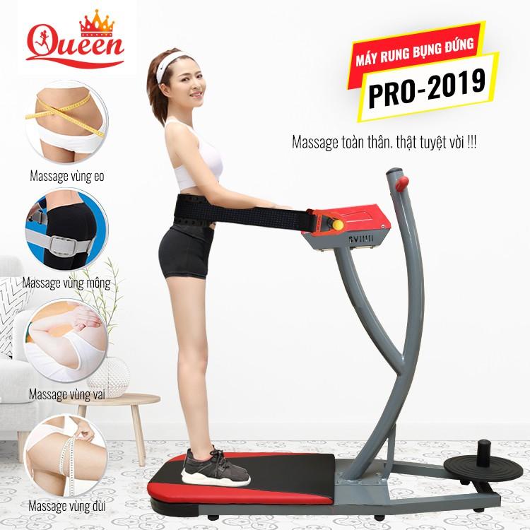 Máy Rung Đứng Pro New Có Xoay EO  - Máy Đánh Tan Mỡ Bụng