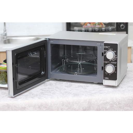 Lò Vi Sóng Có Nướng SHARP Cơ R-G222VN-S 20 lít - Rã đông, hâm, nấu, nướng- Hàng Chính Hãng
