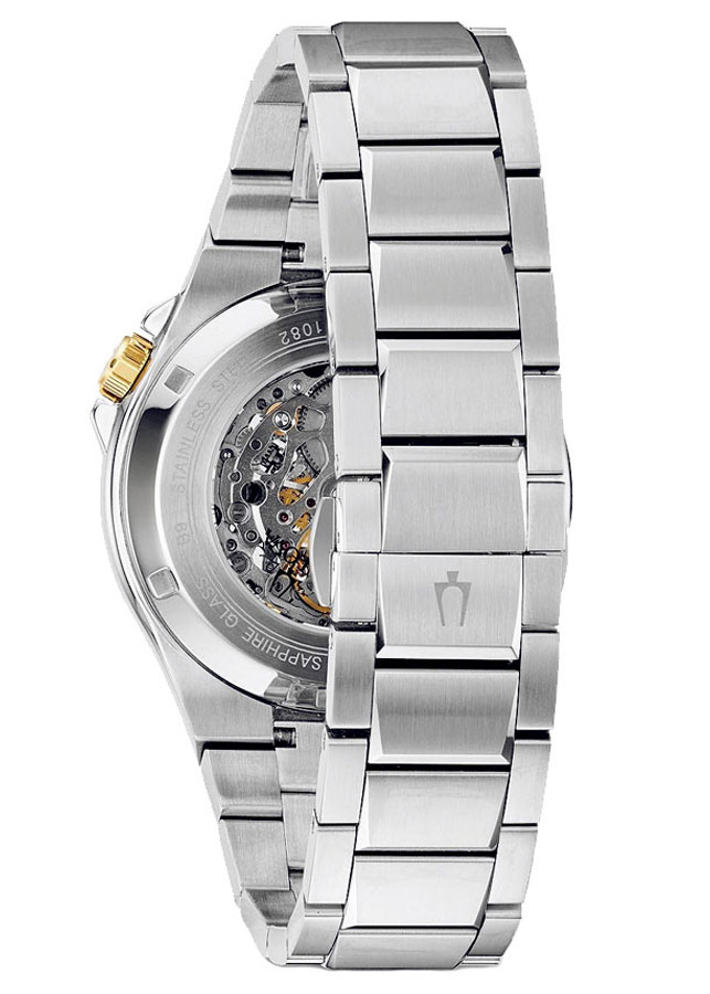 Đồng Hồ Nam Bulova Dây Thép Không Gỉ 98A224 - Mặt Đen (Sapphire)