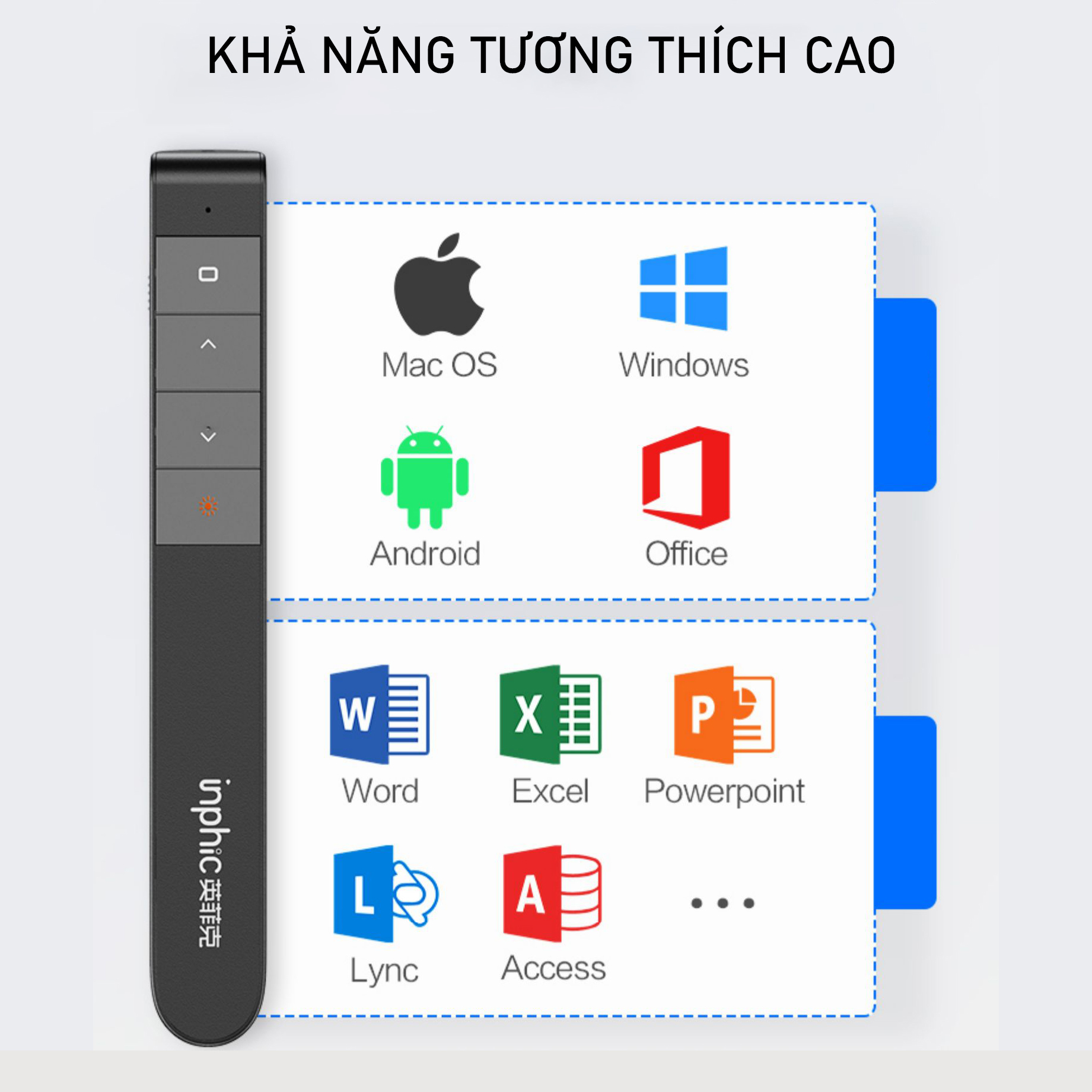 Bút trình chiếu Powerpoint không dây Sidotech L1P bút thuyết trình lazer chiếu slide có thể điều khiển 2 màn hình lật trang, kết nối xa 100m, hiển thị báo pin, dòng bút chỉ máy chiếu laser khi diễn thuyết hội nghị - Hàng Chính Hãng