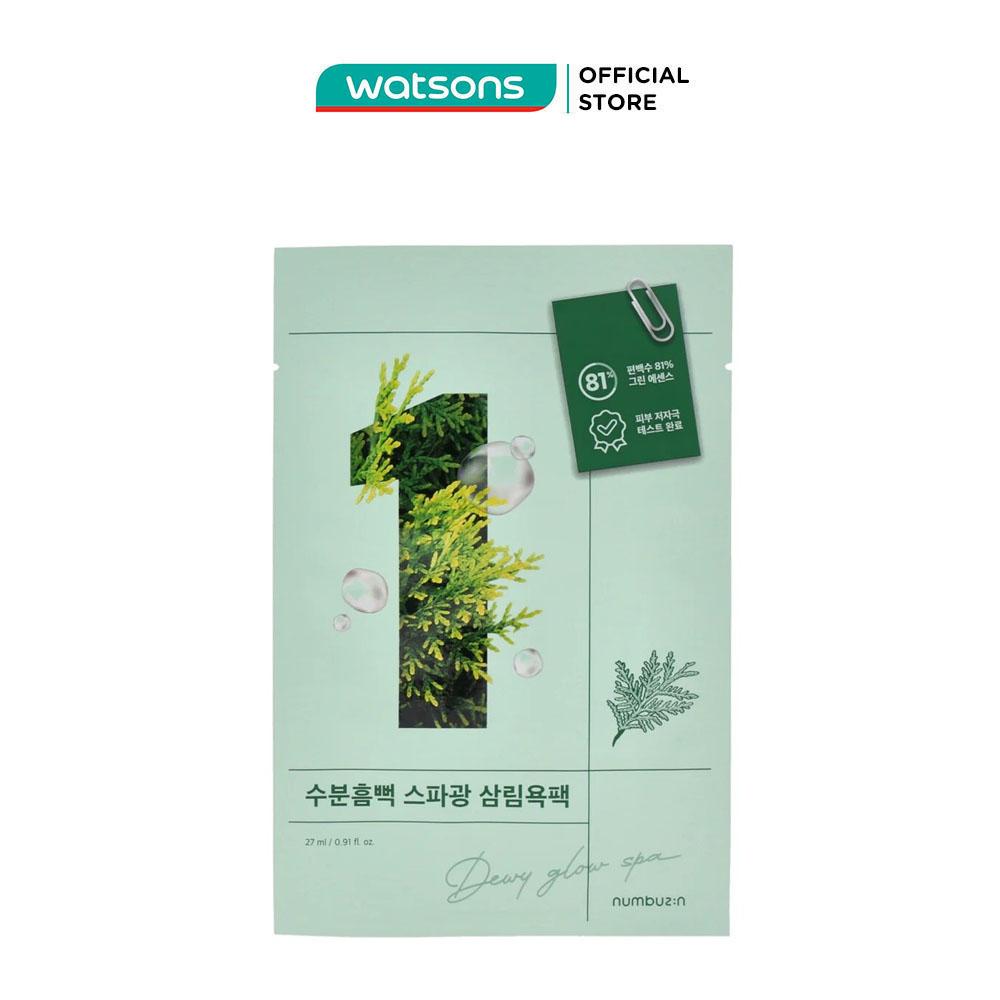 Mặt Nạ Numbuzin Cấp Ẩm Sâu No.1 Dewy Glow Spa Sheet Mask 27ml