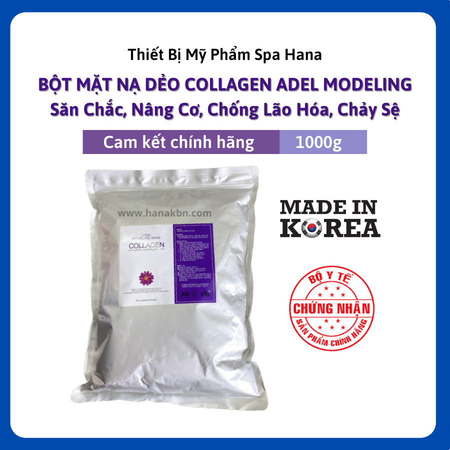 Mặt Nạ Collagen - Mặt Nạ Bột Dẻo Adel Mask Hàn Quốc (Hàng Chính Hãng)