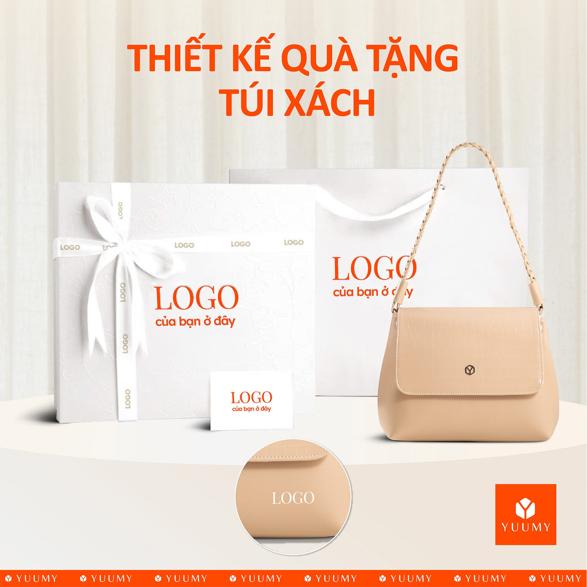 Túi Yuumy ( Thời trang nữ dáng vuông nắp gập sang trọng - Túi đeo vai da Seasand YN341 )