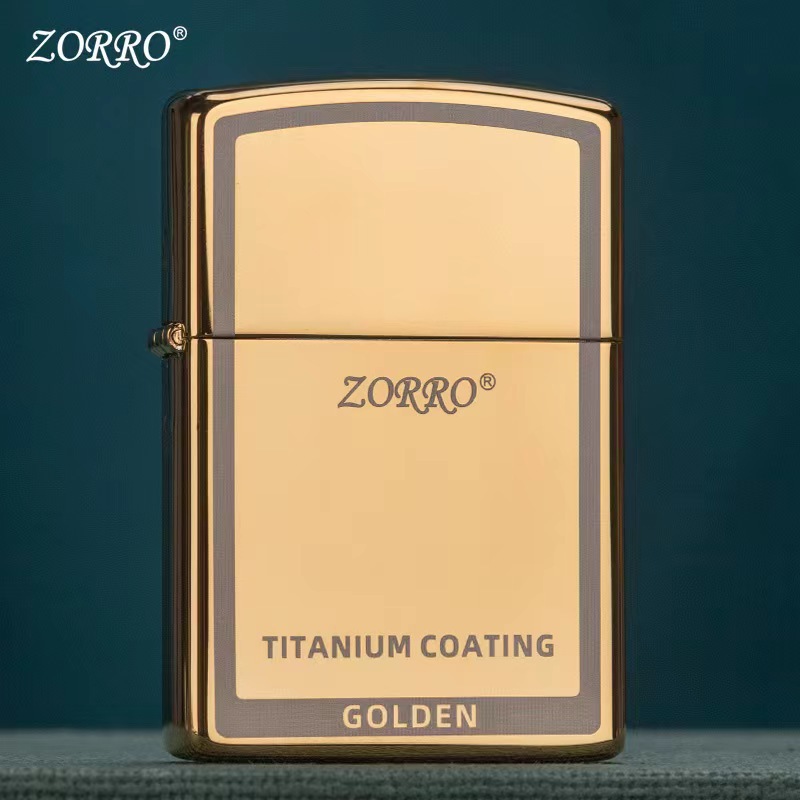 Vỏ Hột Quẹt Bật Lửa Xăng Đá Zorro Z91791 Phủ Ngoài Chất Liệu Titanium Chống Rỉ Sét Tốt Nắp Giữ Xăng Khít