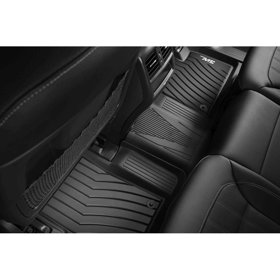Thảm lót sàn Mercedes GLS 2015- 2020 Nhãn hiệu Macsim 3W chất liệu nhựa TPE đúc khuôn cao cấp - màu đen