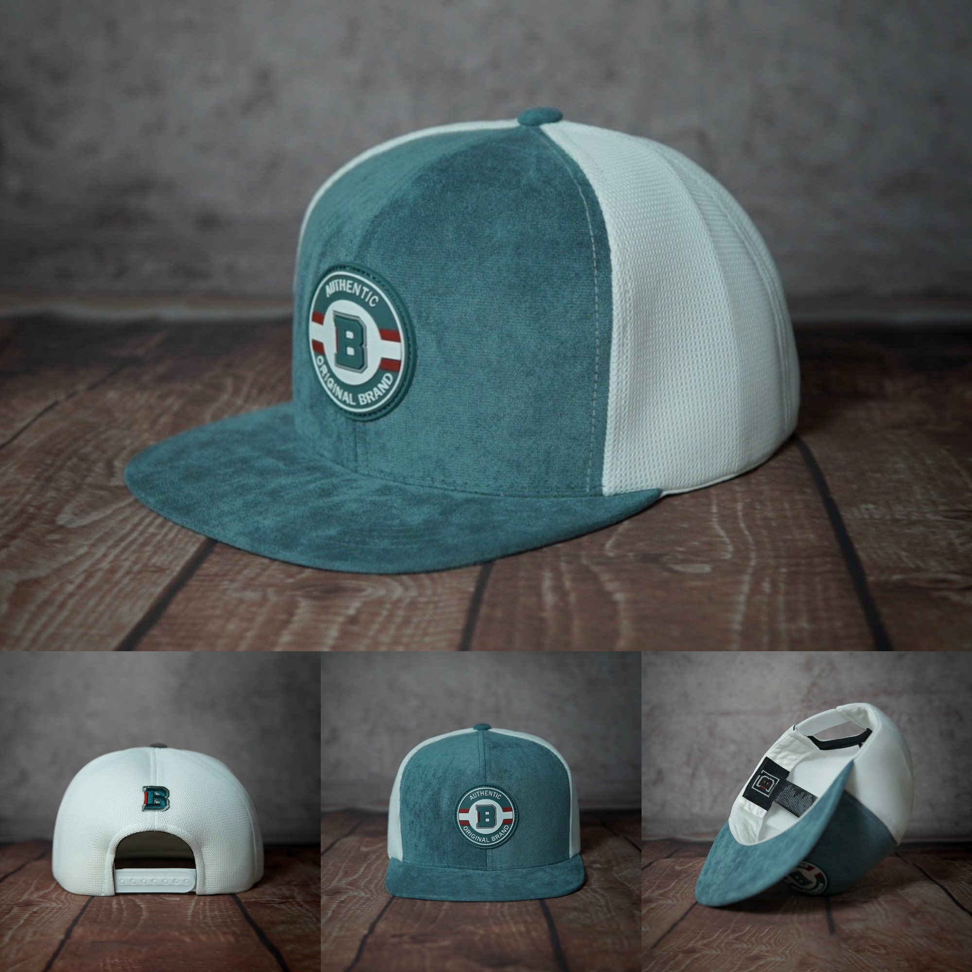 Mũ lưỡi trai snapback B authentic 2022