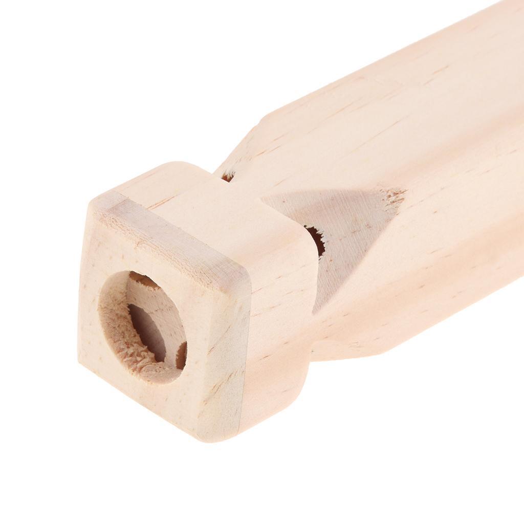 Train Whistle Wood Engraved Wooden Train Flute Whistle Music Teaching Toy