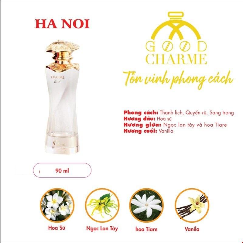 Nước hoa nữ cao cấp, Charme Hanoi, mùi hương hiện đại, và nét cổ điển của cô gái Hà Nội, 90ml