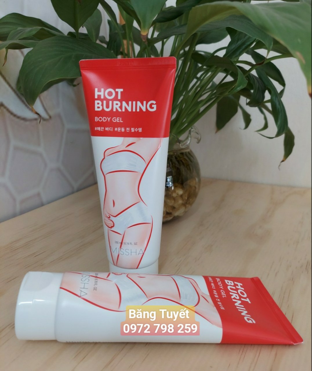 Kem tan mỡ bụng Hot Burning Body Gel 200ml HÀN QUỐC