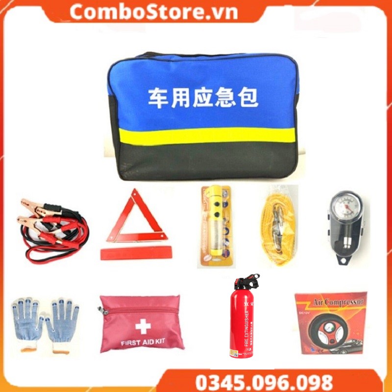 Bộ Dụng Cụ Cứu Hộ Ô Tô - Khẩn Cấp - 9 Món Chuyên Dụng, Tiện Lợi, Bền Bỉ