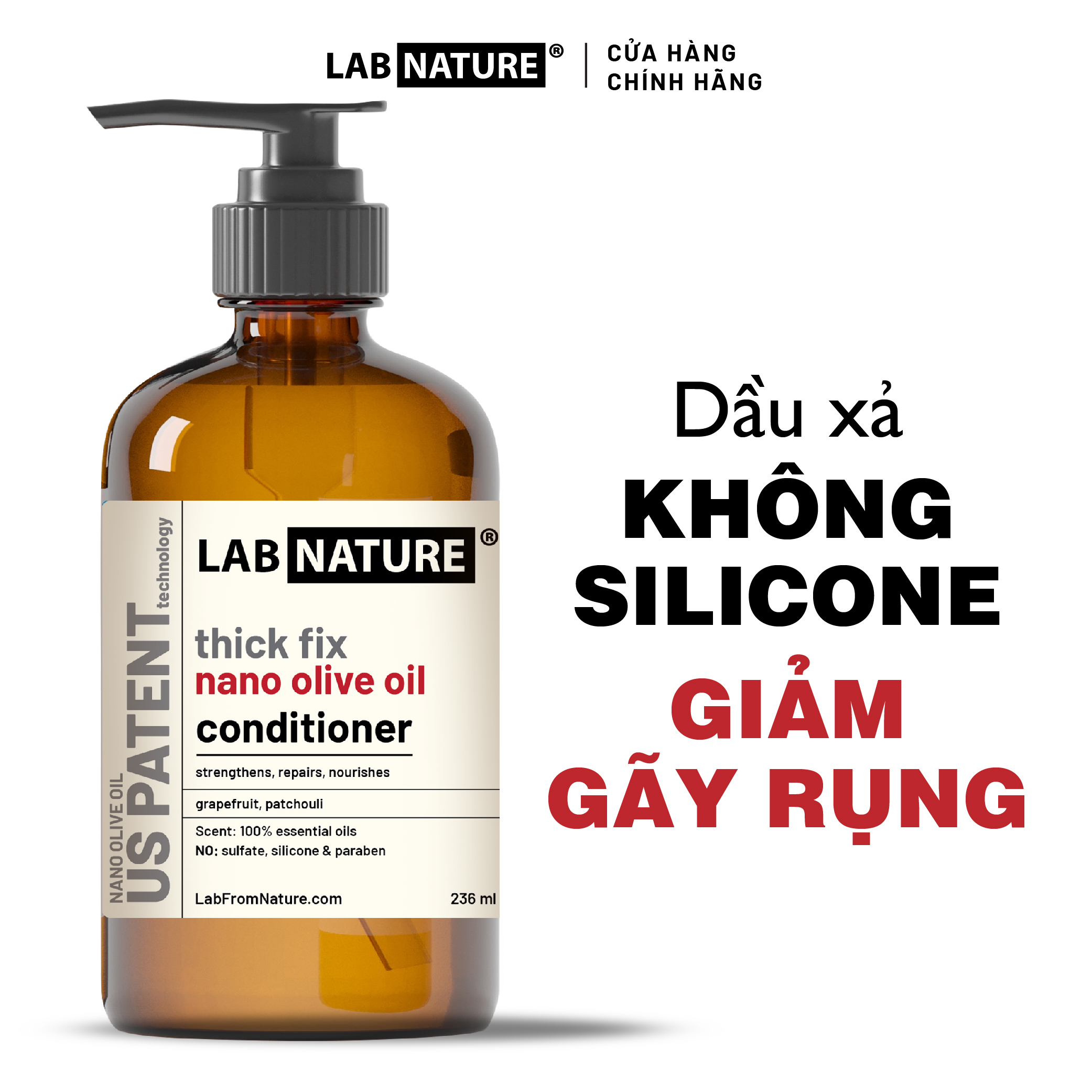 Dầu xả Phục hồi, ngăn rụng tóc Wakamono Lab Nature - Thick Fix - 236ml