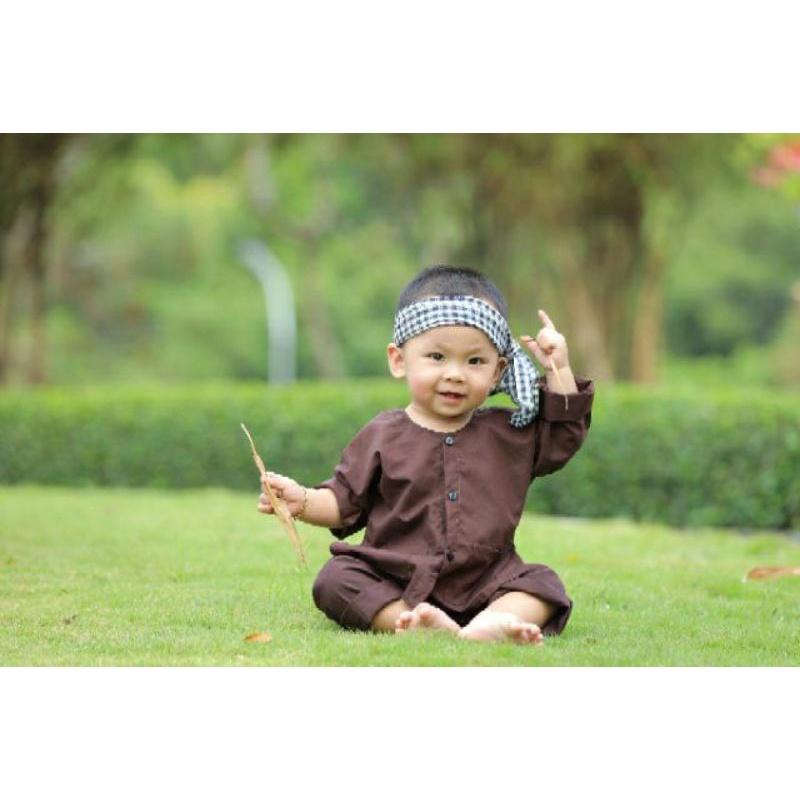 Khăn rằn phối đồ bà ba cho bé
