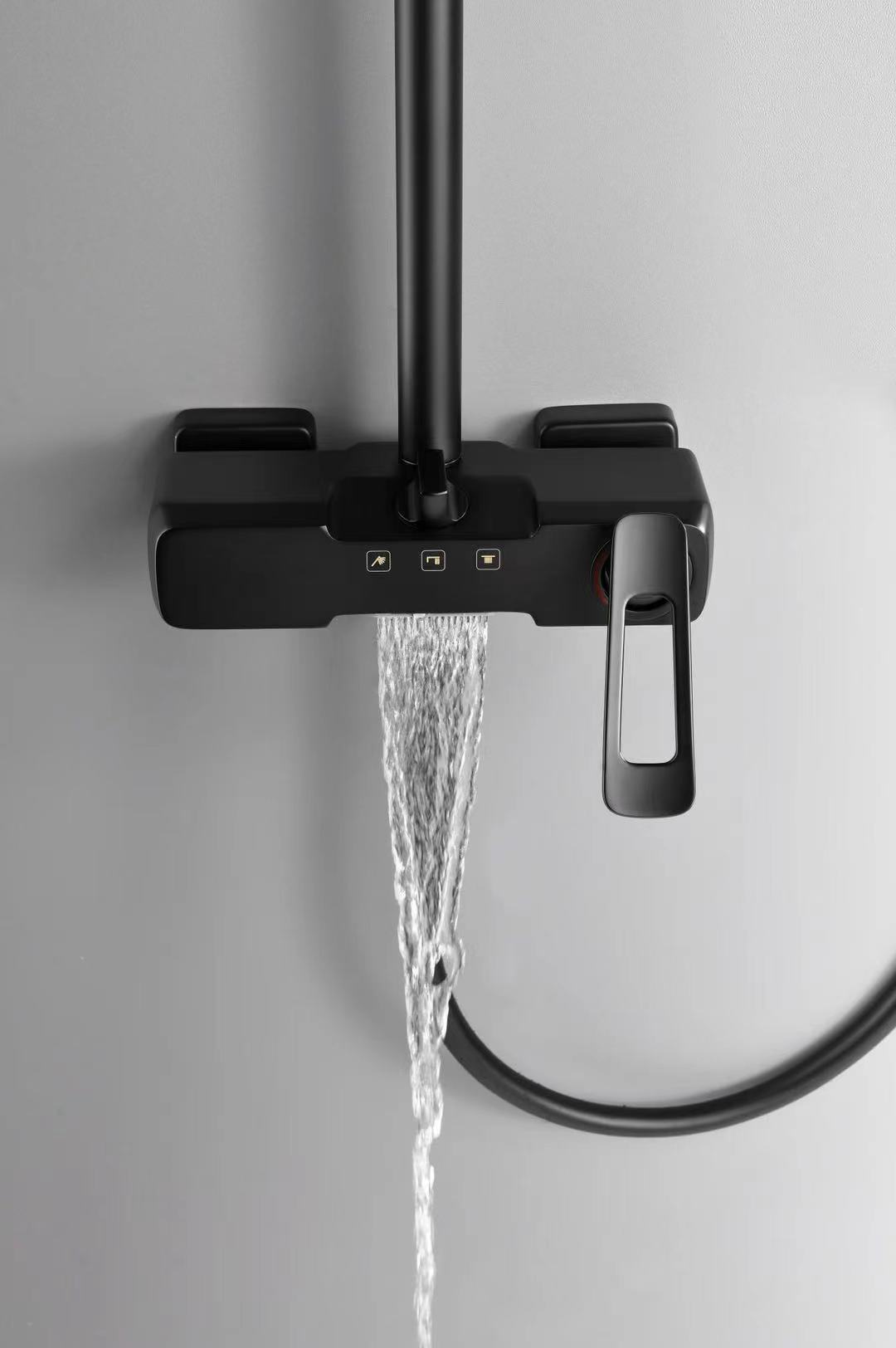 Sen cây nóng lạnh đồng sơn tĩnh điện đen nhám