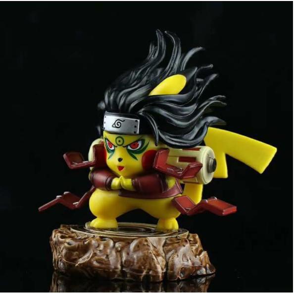 Mô Hình Figure Naruto Hokage đệ nhất Pikachu 10cm