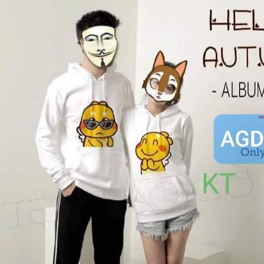 Áo nỉ có mũ biểu tượng cảm xúcv - MÃ AGD1010