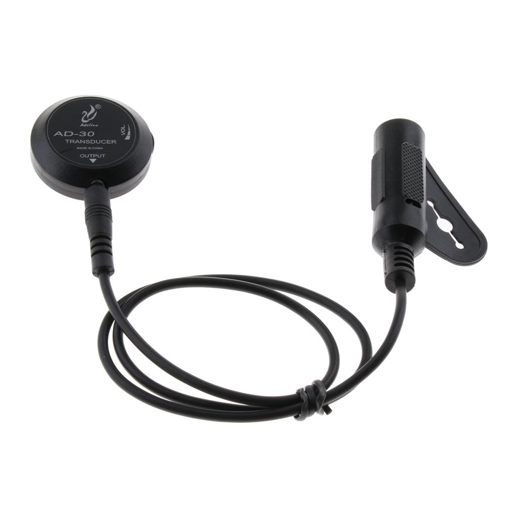 6.35mm Guitar EQ Equalizer Piezo Pickup For Acoustic Guitar Replacement Parts