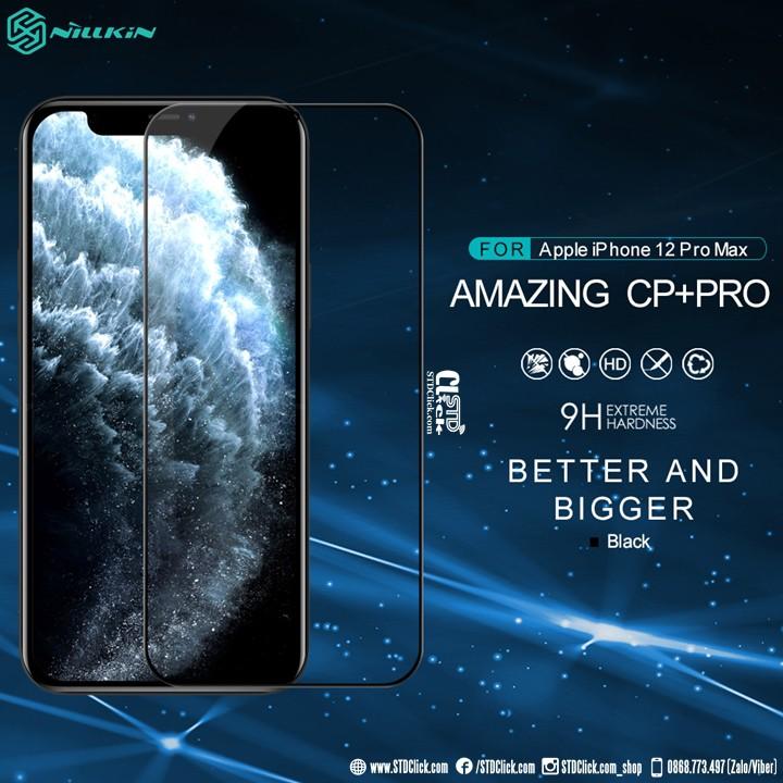 KÍNH CƯỜNG LỰC DÀNH CHO ĐIỆN THOẠI IPHONE 12 MINI - 12 - 12 PRO - 12 PRO MAX NILLKIN CP+PRO 2.5D