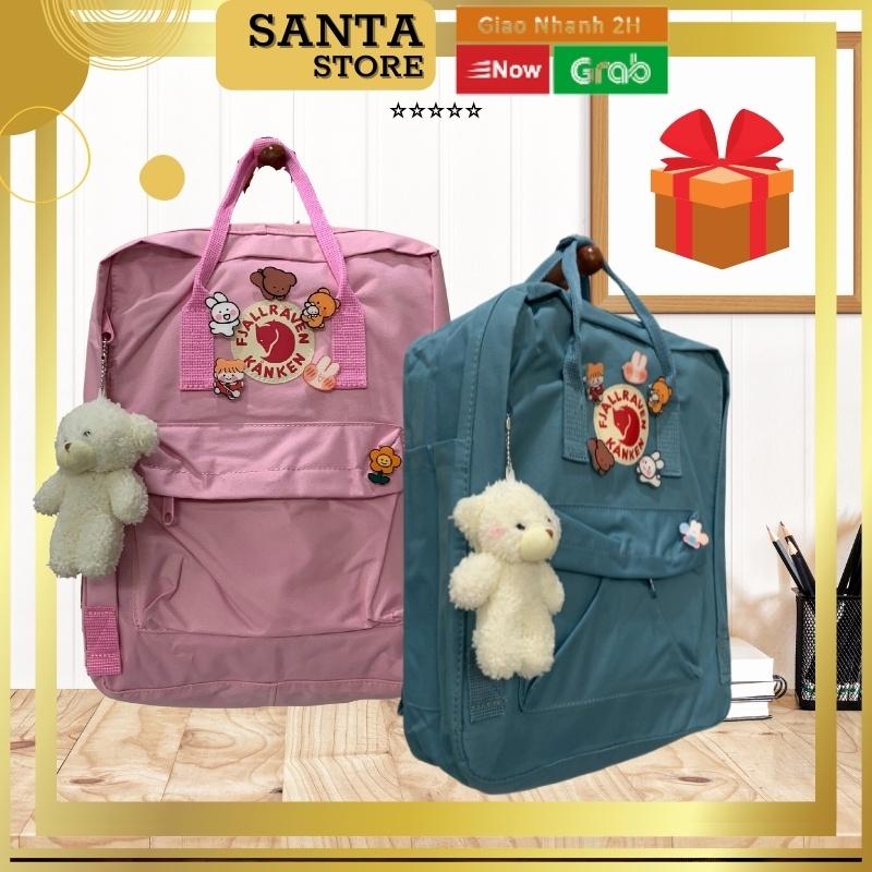 Balo thời trang nữ Hồng pastel đi học chống nước, cặp sách phong cách Ulzzang Hàn Quốc đựng laptop