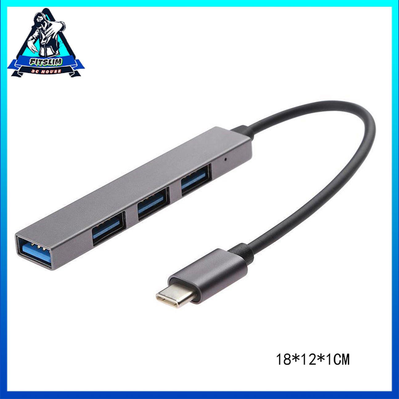 Hub Chia Cổng Type-C Sang USB 3.0 4 Trong 1 5Gbps