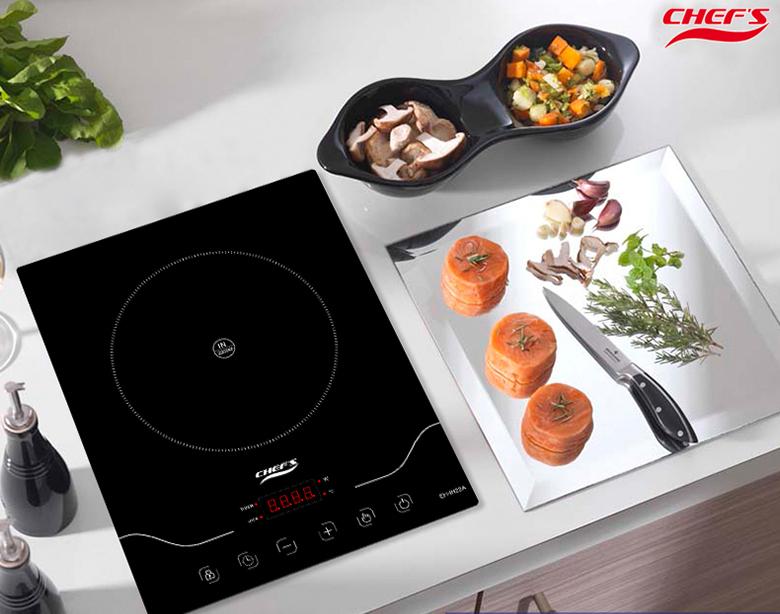 Bếp từ đơn âm Chef's EH-IH22A 2200 W - Hàng Chính Hãng (chỉ giao HN và một số khu vực)