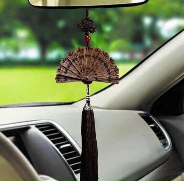 Quạt trầm hương treo xe ôtô, xe hơi, bàn thờ thần tài, bàn làm việc