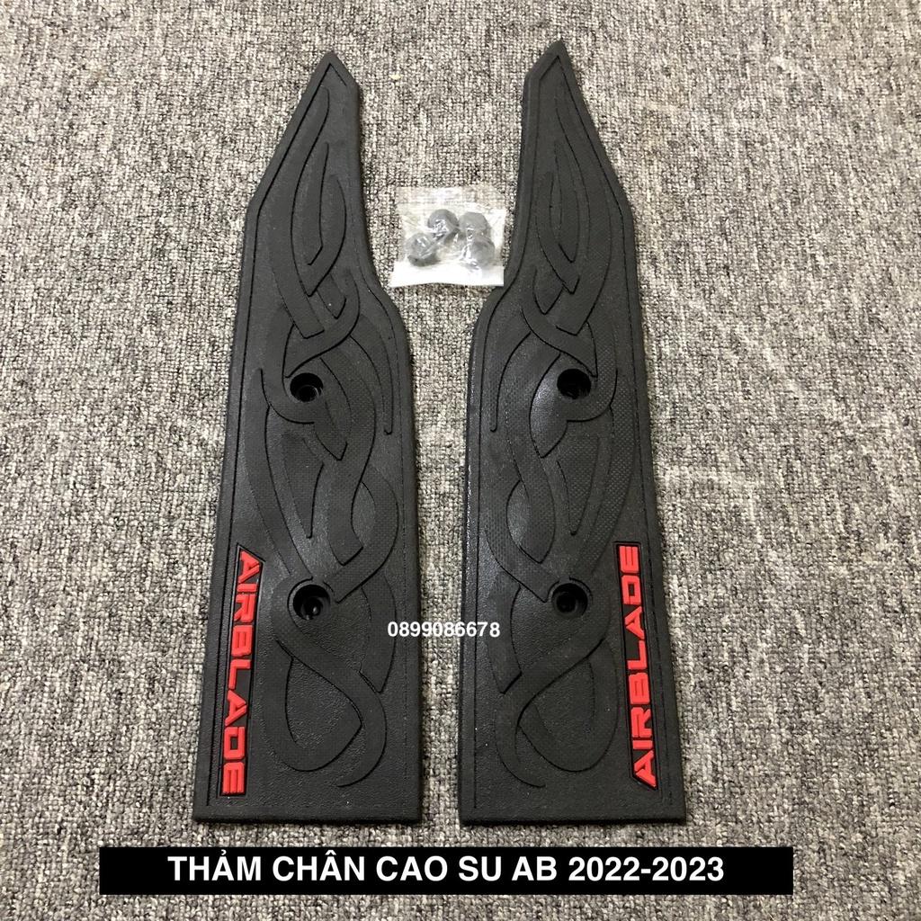 Thảm Để Chân Dành Cho Xe AirBlade (AB) 125/160 đời 2022-2023 - Carbon / Inox / Crom / Cao su - Loại 1