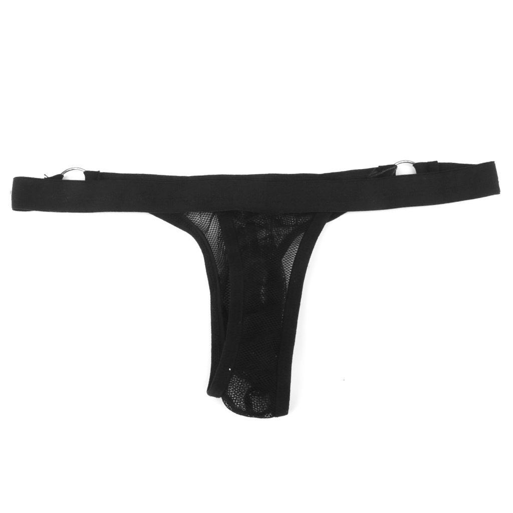2/pack Mens Stretch Sheer Mesh Briefs Pouch Panties Underwear Lingerie
