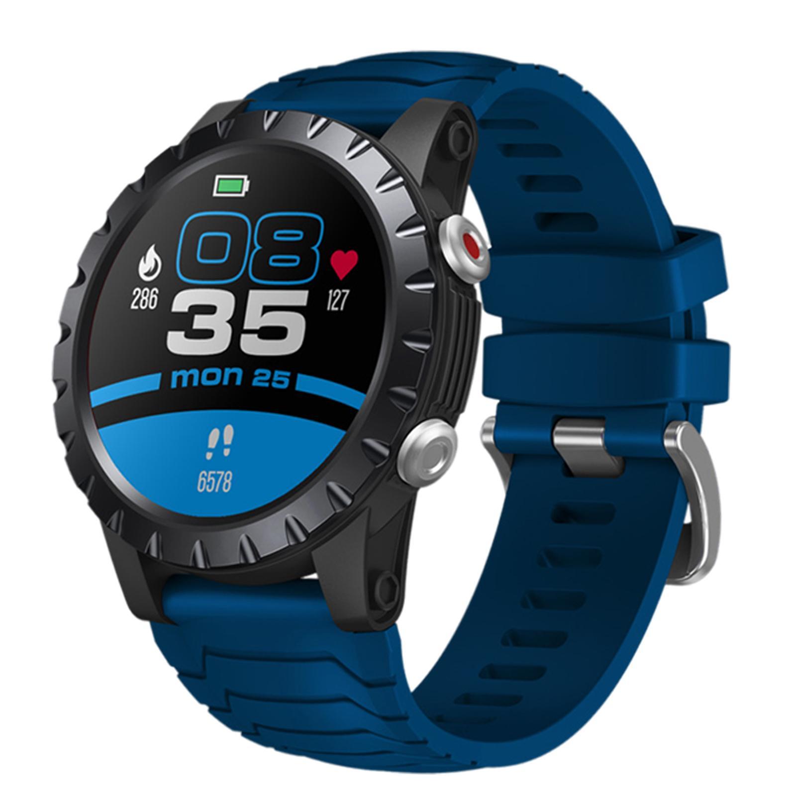 Health Fitness Smartwatch 50M Waterproof Activity Tacker Sports Blue