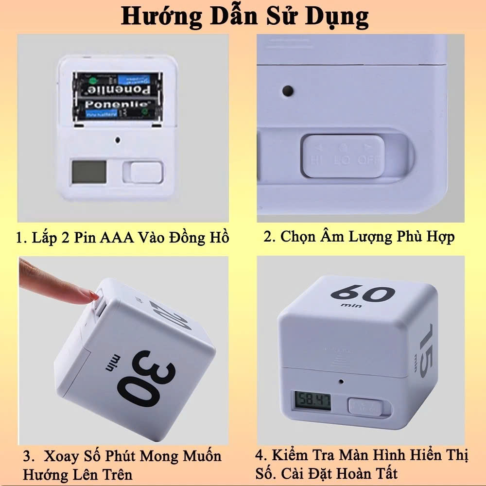 Đồng Hồ Bấm Giờ Đếm Ngược Pomodoro 5-15-25-45 Phút Hẹn Giờ Nấu Ăn Học Tập Tập Thể Dục Quản Lý Thời Gian Hiệu Quả MÀU XANH DA TRỜI