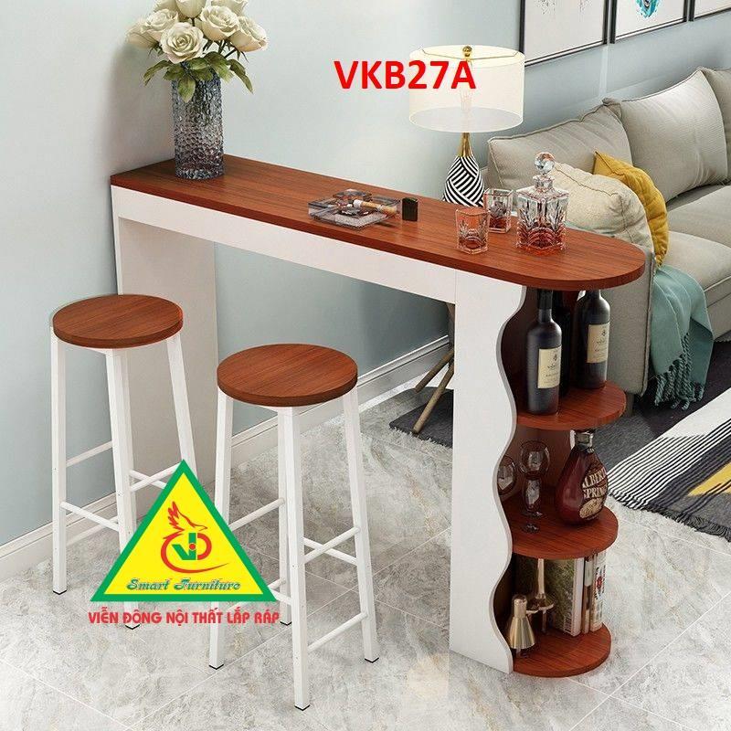 Quầy bar mini kết hợp tủ rượu VKB027A - Nội thất lắp ráp Viendong Adv